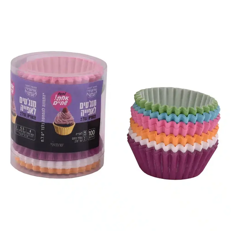 גביעי נייר צבעוניים 2 (מנג''ט) ר.שמאי