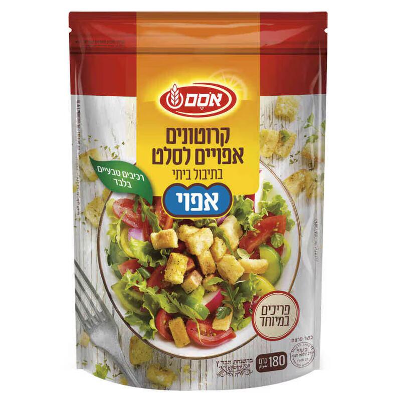 אסם קרוטונים אפויים בתיבול ביתי 180 גרם