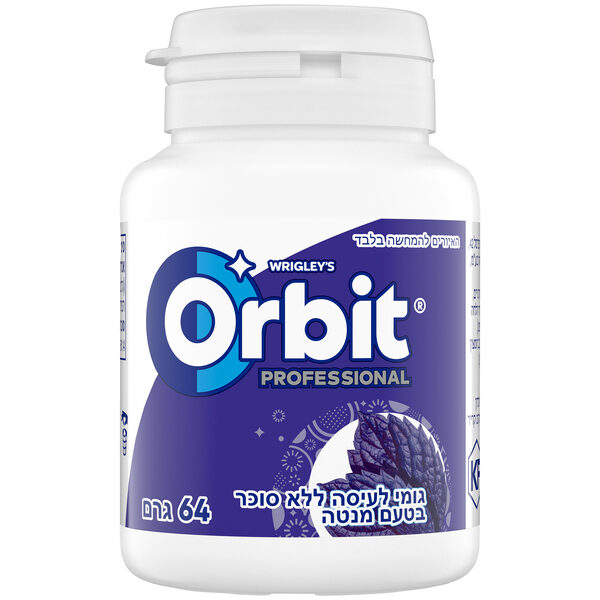 מסטיק אורביט פרופשיונל מנטה חזקה ללא סוכר