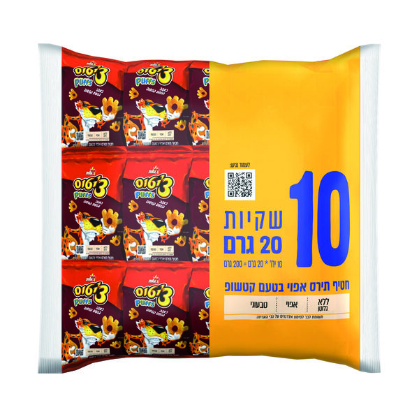 מארז צ'יטוס כאפה בטעם קטשופ 10 יח