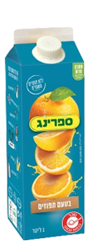 ספרינג קרטון תפוזים 1ל