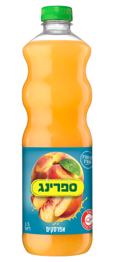 ספרינג אפרסקים 1.5ל