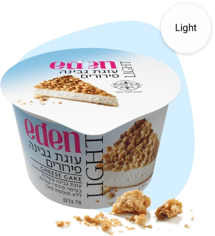 קינוחי עדן עוגת גבינה פירורים Light