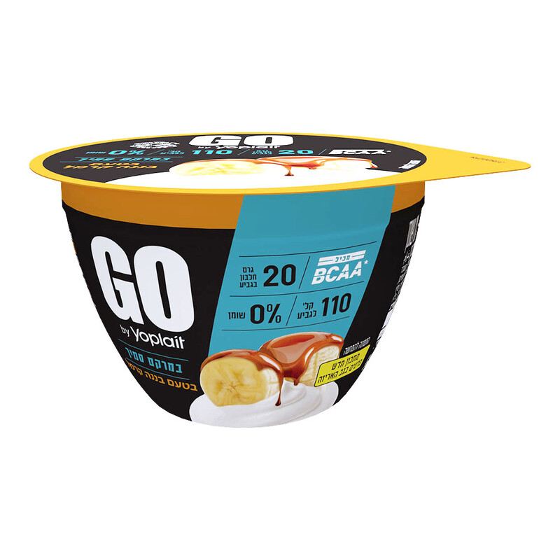 יוגורט חלבון קרמל GO סמיך בננה 200 ג'' תנובה