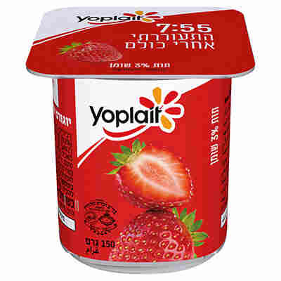 יוגורט יופלה בטעם תות 3% שומן 150 גרם תנובה