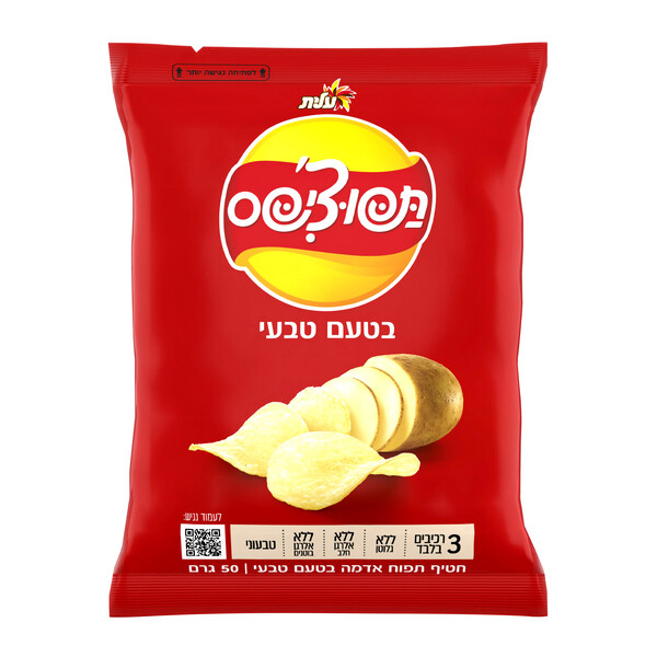 חטיף תפוצ''יפס בטעם טבעי 50ג