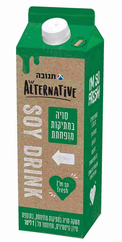 משקה סויה במתיקות מופחתת אלט'' 1 ליטר עדח תנובה
