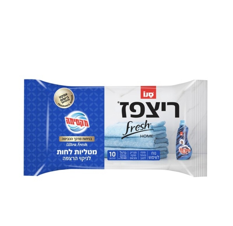 מטליות ריצפז בניחוח מרכך כביסה אולטרה פרש סנו