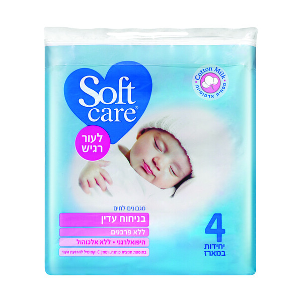 מגבונים 4*סופטקר מגב מבושם סנו