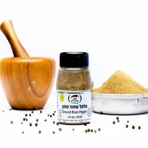 פלפל שחור טחון בצנצנת 80 גרם תבלין