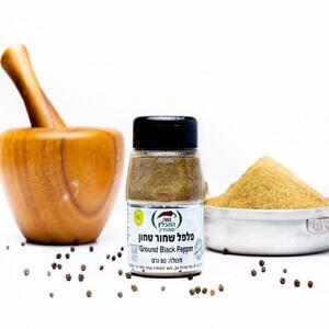 פלפל שחור טחון בצנצנת 80 גרם תבלין