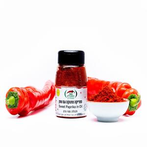 פפריקה מתוקה עם שמן בצנצנת 100 גרם תבלין