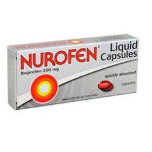 נורופן 16 קפסולות נוזל לשיכוך כאבים והורדת חום
