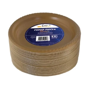 צלחות גדולות עבות למיקרוגל 100 יח