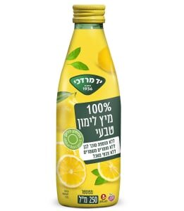 מיץ לימון 100% טבעי יד מרדכי