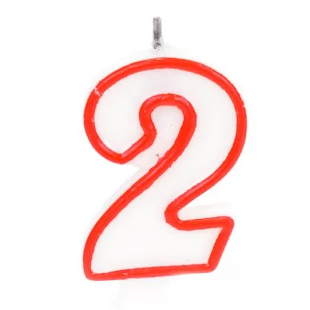 נרות יום הולדת מספר 2