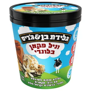 וניל פקאן בלונדי גלידת בן&גריס