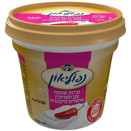 גבינת שמנת נפוליאון 25% תערובת פלפלים פיקנטית