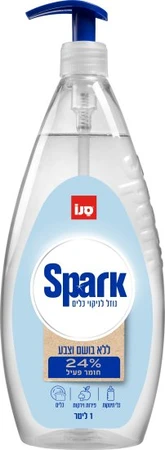 סנו ספארק נוזל כלים ללא בושם וצבע