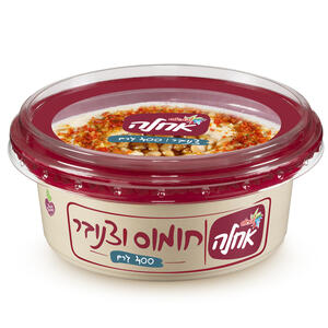 חומוס בתוספת צנובר 400 גרם